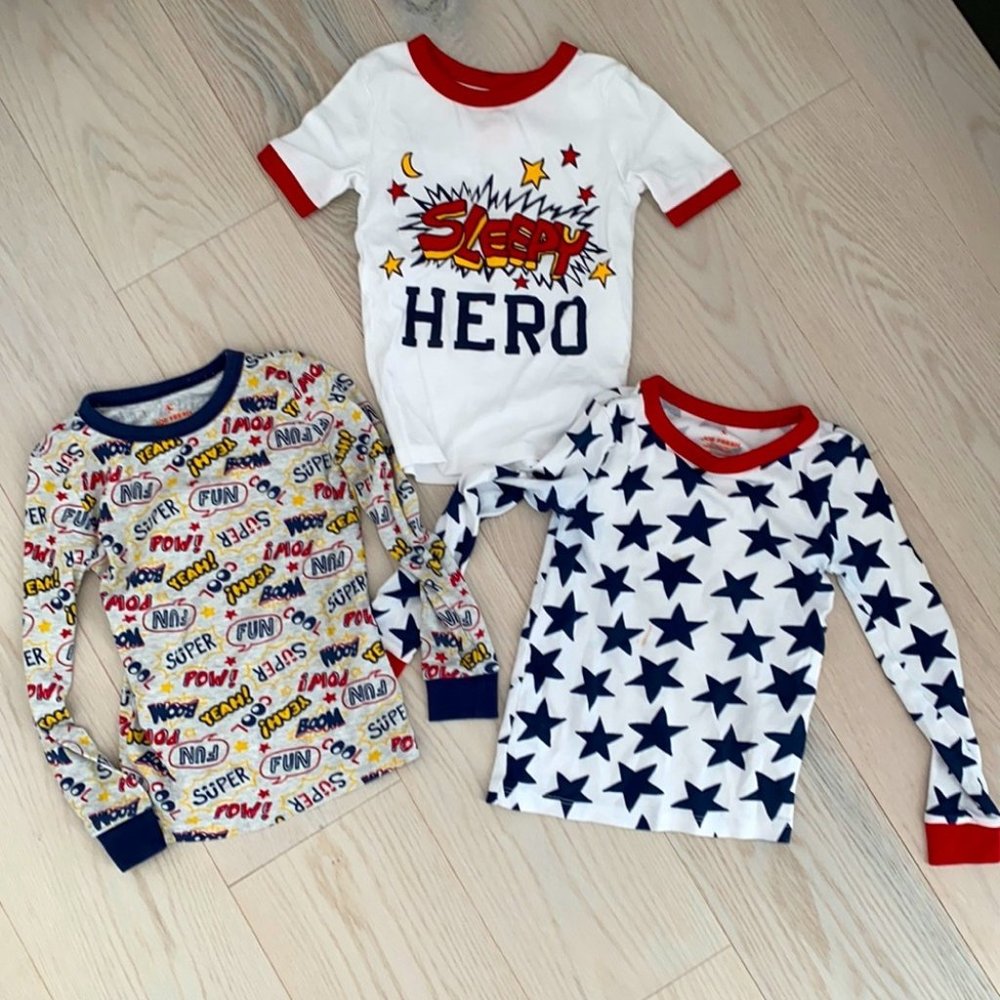 Joe fresh set of 3 pyjama tops for boys size 5